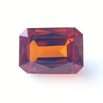 【アプリコットカラー】スペサタイトガーネット（マンダリンガーネット）オクタゴン 約1.37cts