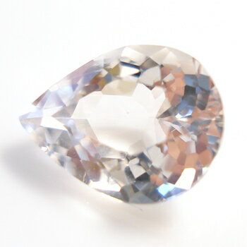 【UVカラーチェンジ】ホワイト スカポライト（スキャポライト）ペアシェイプ 約2.08cts