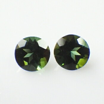 【フォレストグリーン】グリーントルマリン　ペアラウンドシェイプ 約0.71cts