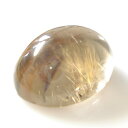 【ゴールデンルチル】ルチル入りスモーキー クォーツ オーバルカボション 約28.21cts
