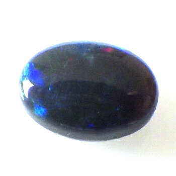 【オーストラリア産ブルー＆グリーン】ブラックオパールオーバルカボション約1.23cts