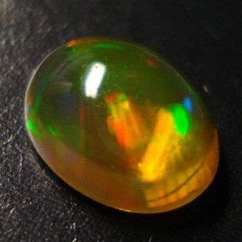 【オーロラを閉じ込めた石】メキシコオパールオーバルカボション 約0.52cts