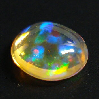 【オーロラを閉じ込めた石】メキシコオパールオーバルカボション 約0.60cts