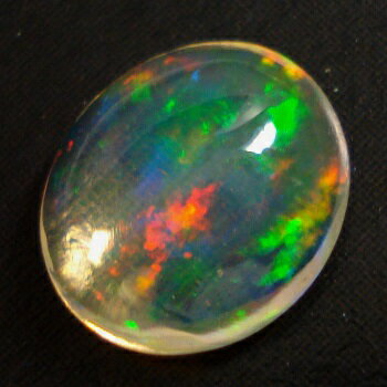【オーロラの涙石】メキシコオパールオーバルカボション 約0.85cts 【オーロラの涙石】メキシコオパールオーバルカボション 約0.85cts
