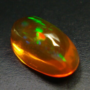 【オーロラのシャボン玉】メキシコオパールオーバルカボション 約1.40cts