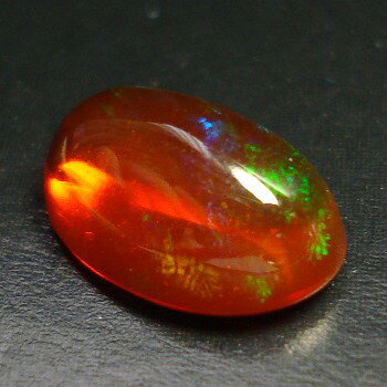 【オーロラのシャボン玉】メキシコオパールオーバルカボション 約1.44cts