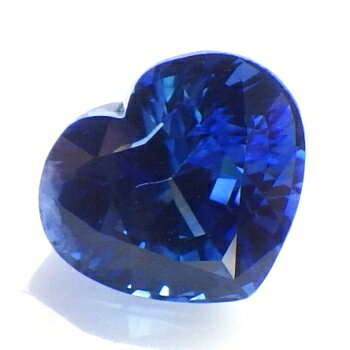 【スリランカ産＆AIGS鑑別書付】コーンフラワーブルーサファイアハートシェイプ 約1.34cts