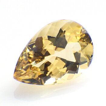 【ゴールデンイエロー】イエローベリルペアシェイプ 約3.51cts