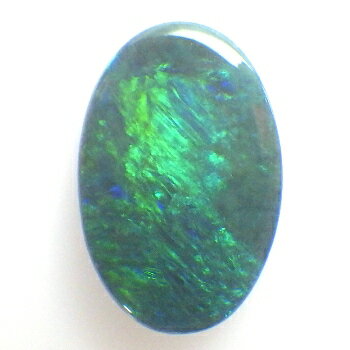 重量：約3.30cts サイズ：約9.8×14.8mm 産地：オーストラリア 説明： 【オーストラリア産ブルー＆グリーン】ブラックオパールを【味覚の秋】特別価格にてご提供!! 大粒3カラットアップでブルーとグリーンの斑が煌めくブラックオパー...