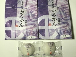 【鹿児島伝統銘菓】かるかん手提げ(4個入)2袋セット【贈り物ギフトお茶うけ】