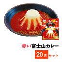 赤い富士山カレー【20食セット】 送料無料 ギフト 景品にもピッタリ 赤いカレー浮世絵風 辛口 笛吹市産ぶどう果汁使用