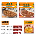 吉野家 レトルト牛カレー・レトルト牛ハヤシ【各10袋】+FDとん汁【1袋】