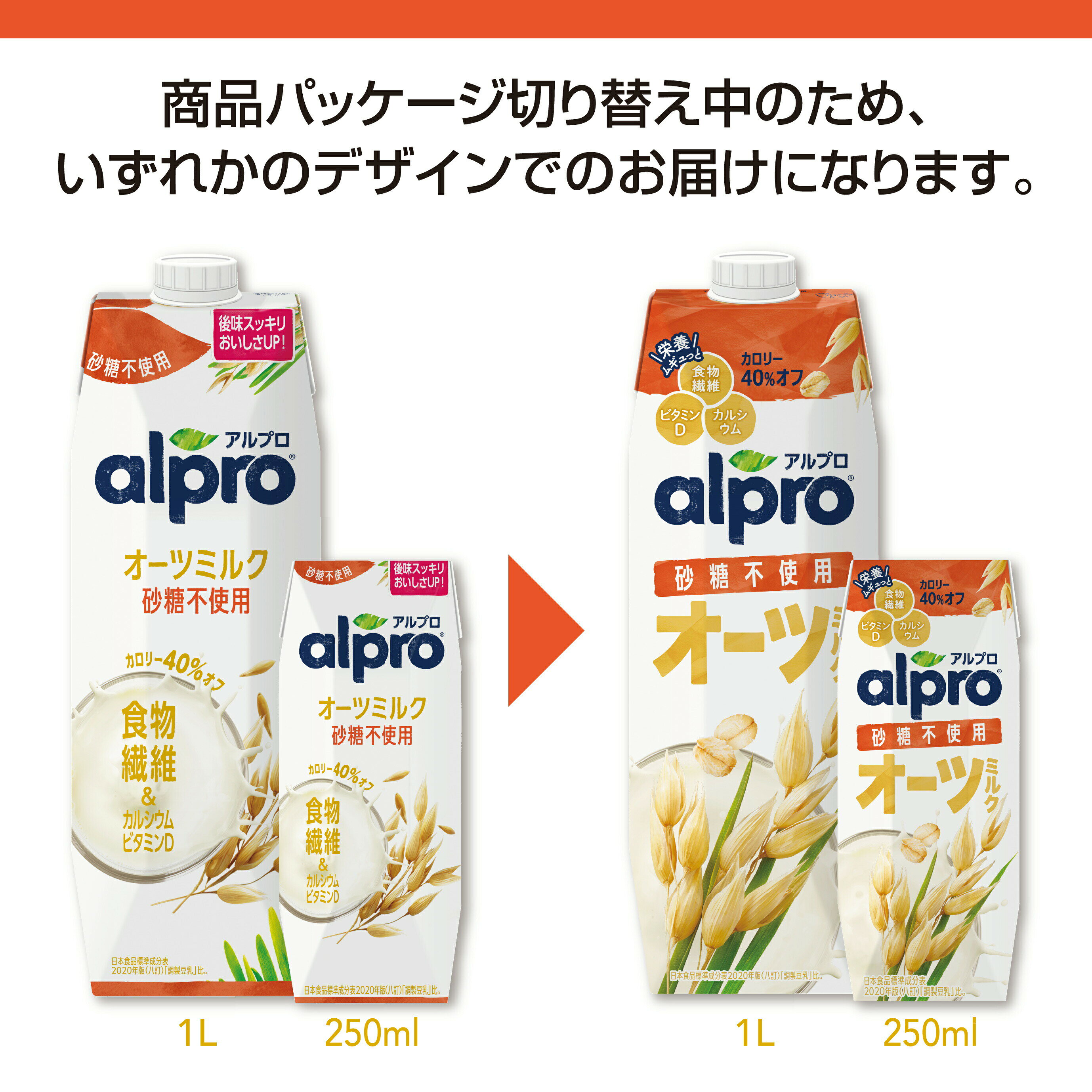 ダノンジャパン アルプロ たっぷり食物繊維 オーツミルク砂糖不使用 250ml×18本 送料無料 紙パック 常温保存 飲む食物繊維 ロングライフ alpro ノンスィート 2