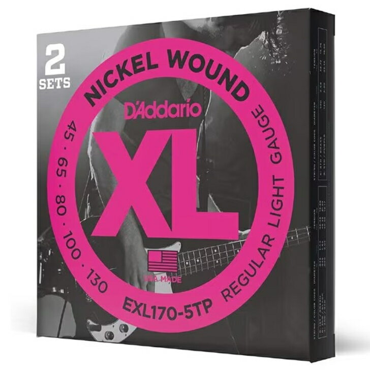 【エレキベース弦 2セット】 ダダリオ D'Addario 