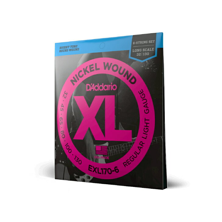 yGLx[Xz __I D'Addario EXL170-6 6-String/Long 32-130 XL NICKEL 6x[X Ki x[X 