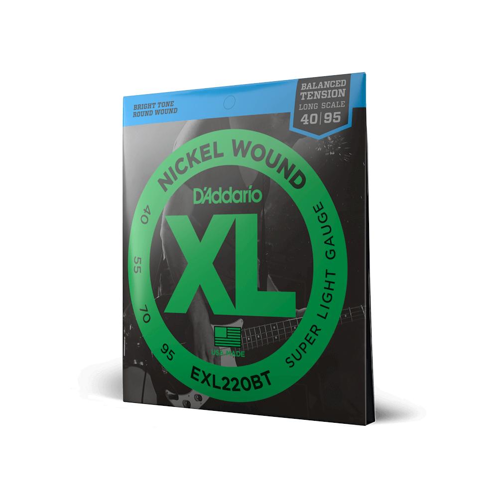 【エレキベース弦】 ダダリオ D'Addario EXL220BT Balanced Tension Super Light Long 40-95 XL NICKEL 正規品 スーパーライト ベース 弦