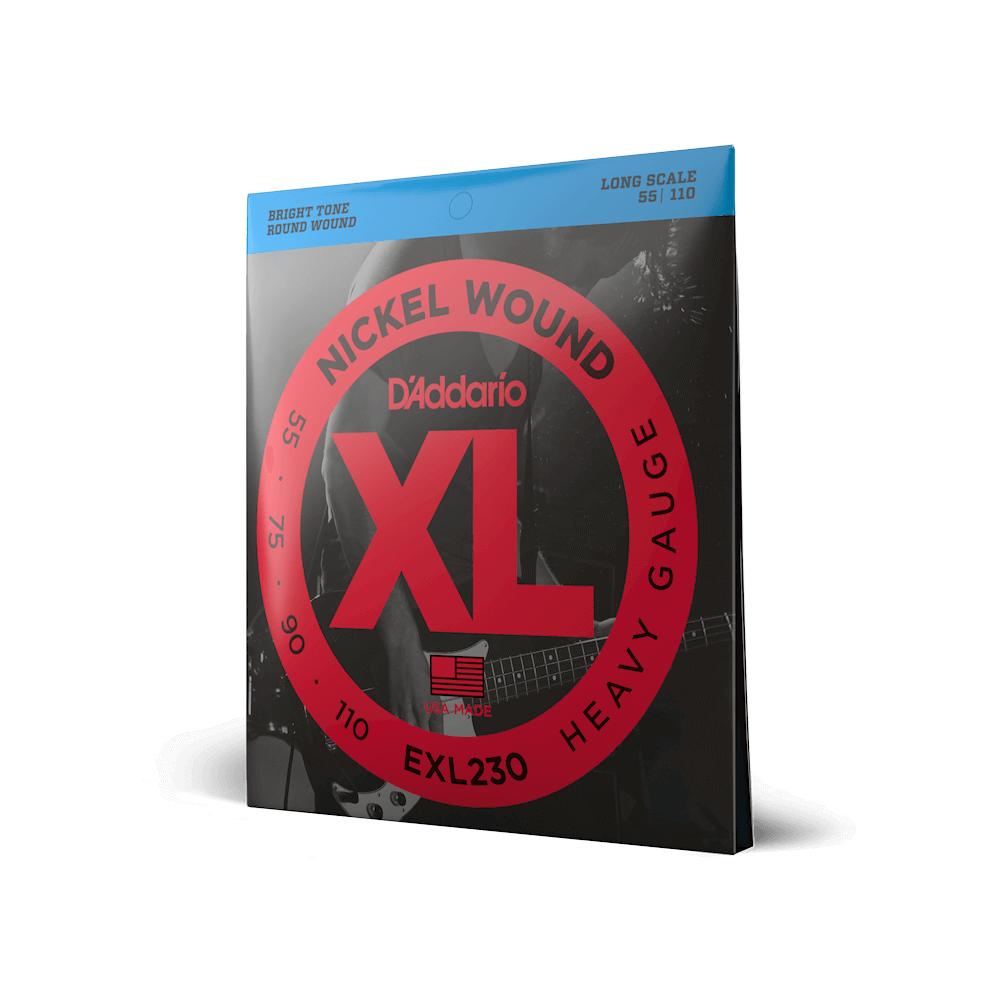 yGLx[Xz __I D'Addario EXL230 Heavy Long Scale 55-110 XL NICKEL Ki wr[Q[W OXP[ x[X 