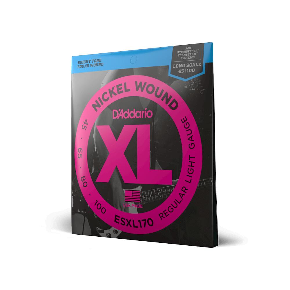 【最大10倍スーパーセールポイント優待キャンペーン】【エレキベース弦】 ダダリオ D'Addario ESXL170 Regular Right Long Scale 45-100 XL NICKEL 正規品 スタインバーガー ダブルボールエンド レギュラーライト ロングスケール ベース 弦