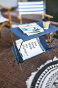 【フォールディングサイドテーブル】 折りたたみ 持ち運び 手軽 機能性 収納棚 マガジンラック コンパクト 移動 収納 ピクニック キャンプ パーティー アウトドアイベント