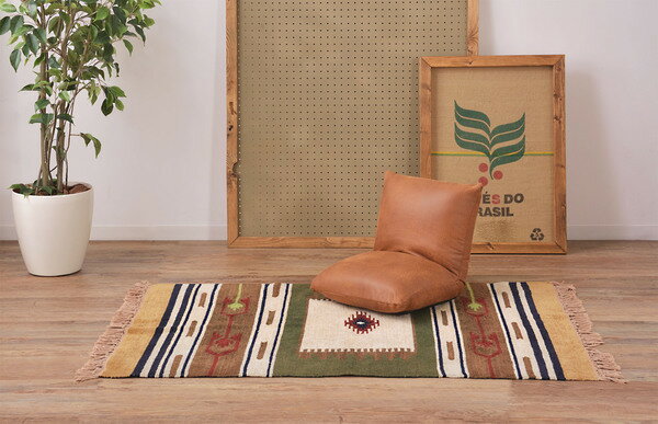 【カックンリクライナー】 座椅子 コンパクト お昼寝 枕 椅子 フロアチェア 折りたたみチェア リクライナー リクライニングチェア 1人掛け リビング 1人暮らし キャメル