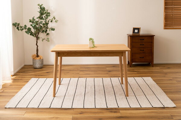 【ダイニングテーブル】 テーブル エクステンション 伸長 ナチュラル 天然木 アッシュ 北欧 シンプル おしゃれ 木製