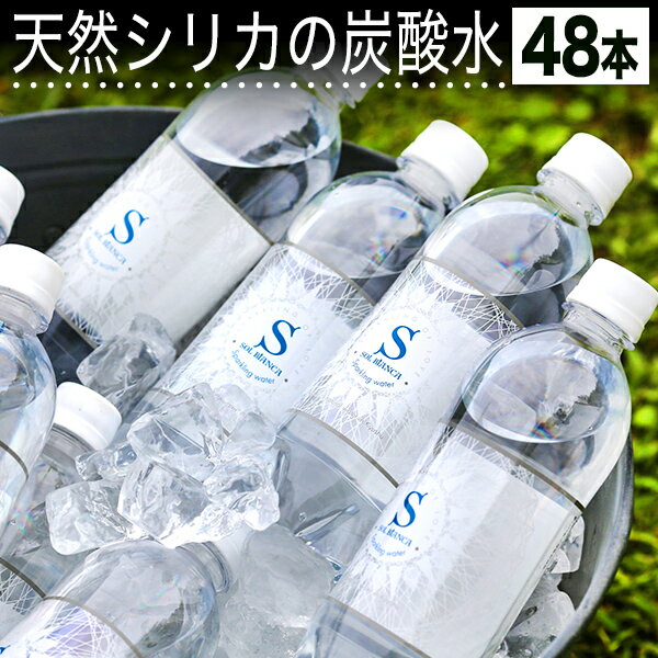 シリカ炭酸水 炭酸水 SOL BiANCA 天然シリカ水 45mg/L ミネラル炭酸水 500ml×48本セット 九州 日田産 ケイ素水【送料無料(北海道、沖縄を除く)】 OITA30CP