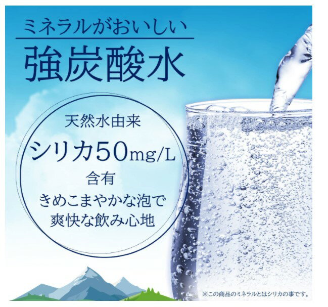 ◆強炭酸水 500ml×24本◆シリカ 50m...の紹介画像2