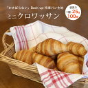 ぺったんこクロワッサン ミニクロワッサン ベイクアップ 約25g 約100個 冷凍 パン生地 フランス産 業務用 【袋入り】 大容量