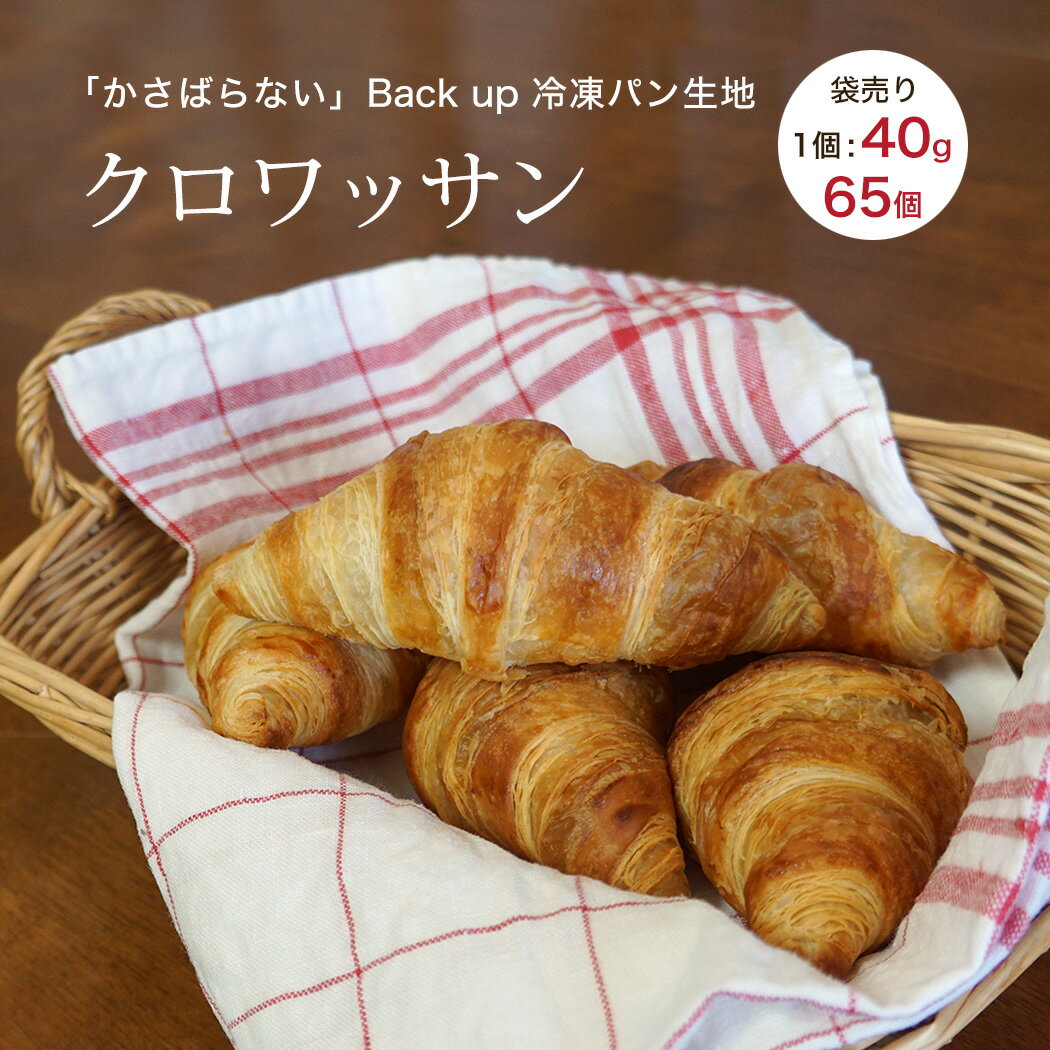 ぺったんこクロワッサン ベイクアップ クロワッサン 約40g 約65個 冷凍 パン生地 フランス産 業務用 