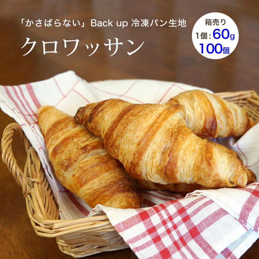 ぺったんこクロワッサン ベイクアップ クロワッサン 約60g 約100個 冷凍 パン生地 フランス産 業務用 