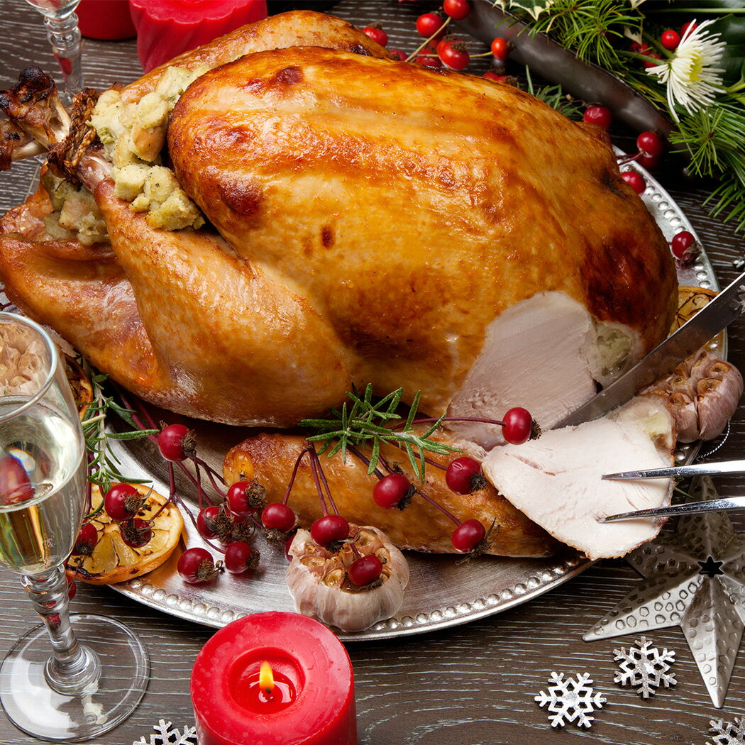 約5Kg ターキー 丸鶏 クリスマス 5〜6人分 七面鳥 小型 フランス産 ロースト用 生 冷凍 中抜き 感謝祭 メインディッシュ 丸ごと 一羽 ホール ローストターキー用 【送料無料・即納可】のサムネイル