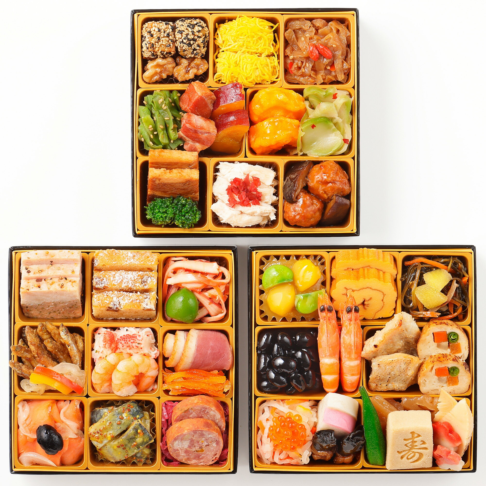 おせち 和洋中おせち 東京正直屋 三段重 「吉祥」 全44品 おせち料理 2人前〜3人前 冷凍 2026