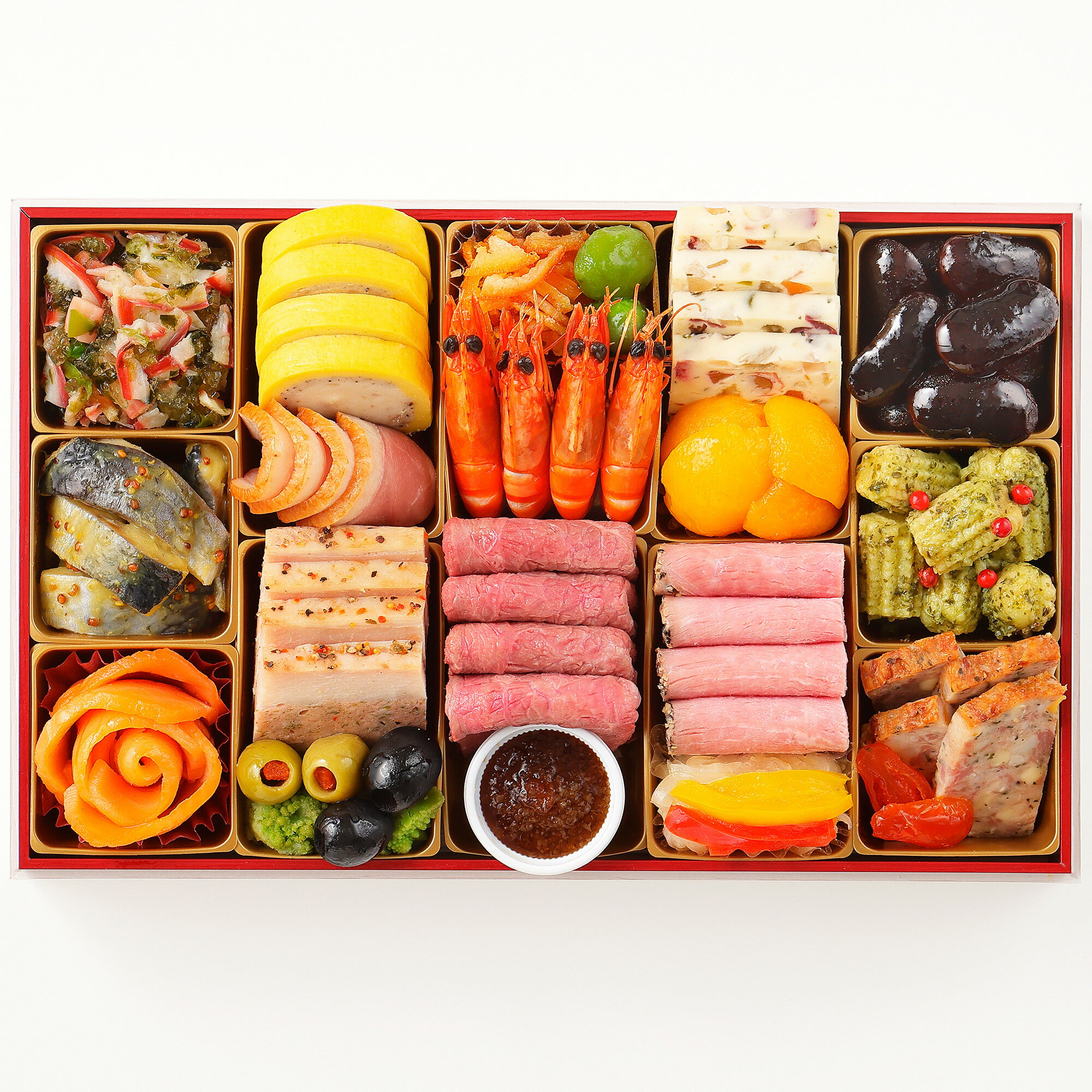 おせち 2026 洋風おせち 御茶ノ水 小川軒監修 一段重 洋風オードブル 全21品 東京正直屋 オードブル おせち料理 3人前〜4人前 冷凍