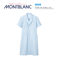 病院 白衣 ドクターコート(レディス 半袖) サックス51-004 住商モンブラン MONTBLANC 医者 病院 メディカル