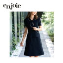 事務服 ブラウス 春夏 半袖オーバーブラウス ジョア en joie 26605 2WAYストレッチ 吸汗 速乾 接触冷感 事務事務
