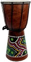 4インチ ミニジャンベ アフリカン楽器　民族楽器 ハンドドラム　パーカッション 打楽器　子供　練習ため 室内装飾 インテリア 楽器 置物 その1
