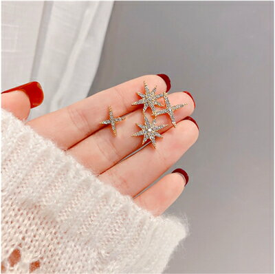 イヤリング 不規則デザイン アクセサリー イヤリング キュービックジルコニア エレガント 大人っぽい ピアス イヤリング 個性的 華やか 結婚式 2次会 パー...