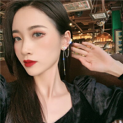 ロングピアス ロングイヤリング チェーン キュービックジルコニア 揺れ エレガント 大人っぽい ロングチェーンピアス イヤリング キュービックジルコニア ロン...