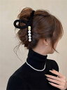 ヘアーアクセサリー ヘアクリップ レディース 大人っぽい シンプル かわいい おしゃれ プレゼント 真珠 気質 百掛け sweet系 姫系 お嬢様 ヘアバンド ...