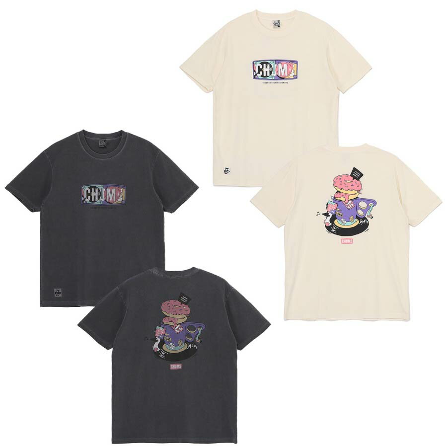 チャムス CHUMS CHUMS Record & Donuts T-Shirt CH01-2530 [Tシャツ]