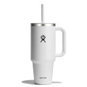 ハイドロフラスク Hydro Flask 40oz ALL AROUND TRAVEL TUMBLER White 8901720010241タンブラー ストロー