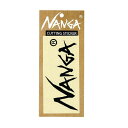 ナンガ NANGA NANGA ロゴカッティングステッカーBLK XS N1StBKD3 [耐水 耐光]【不定期開催/セール価格品は返品・交換不可】