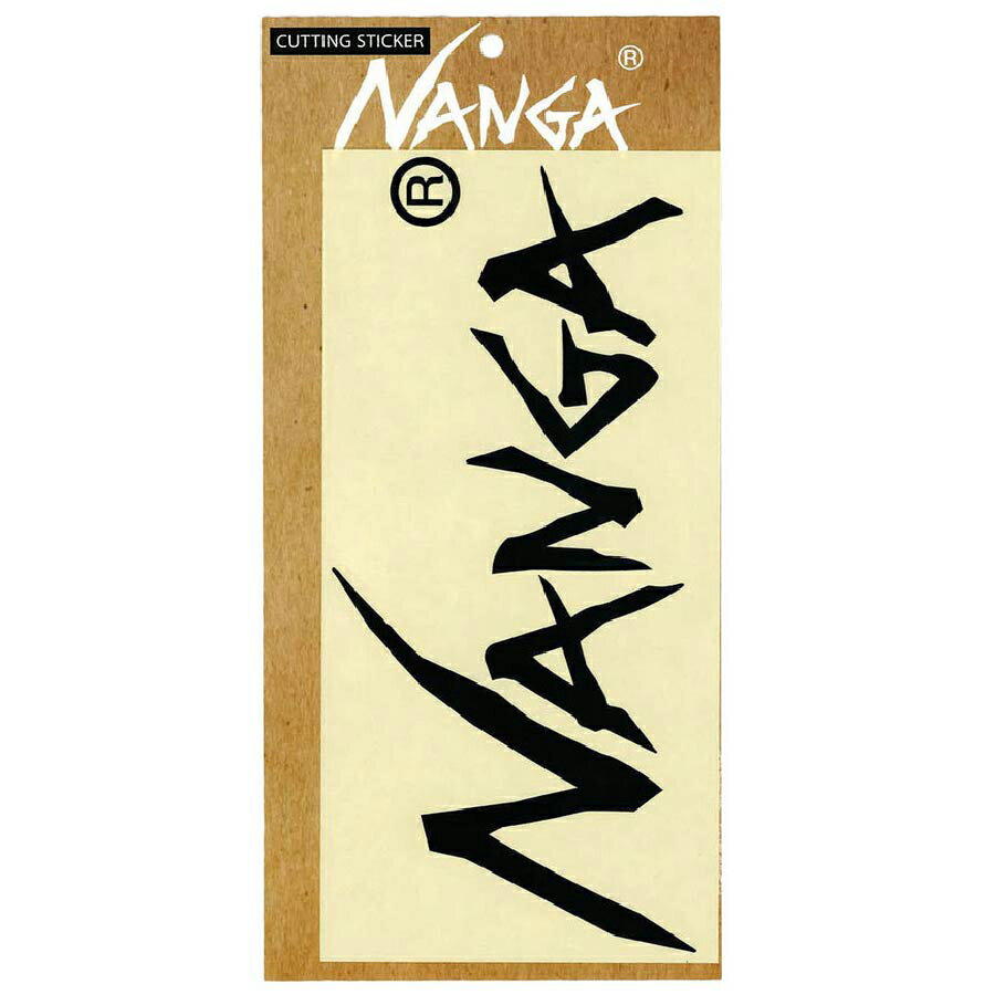 ナンガ NANGA NANGA ロゴカッティングステッカーBLK S N1StBKE3 [耐水 耐光]【不定期セール】【セール価格品は返品・交換不可】