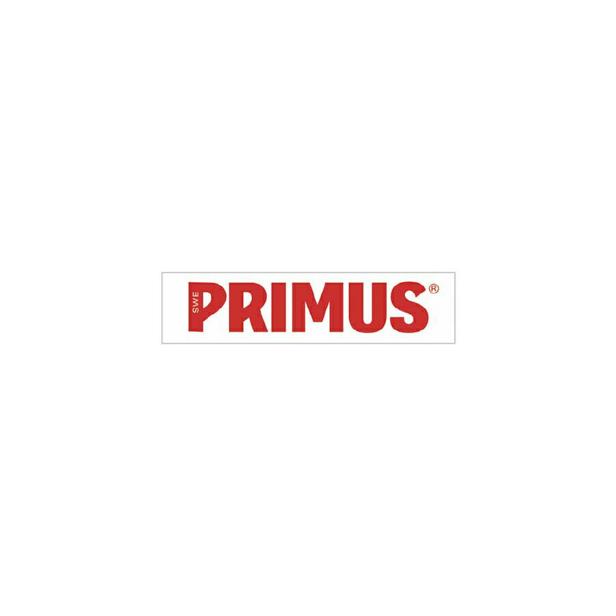 プリムス PRIMUS プリムスステッカーSレッド P-ST-RD1 [ロゴ]【セール価格品は返品・交換不可】