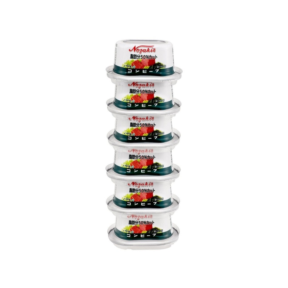 ノザキ 脂肪分 50%カット コンビーフ 80g x 6缶