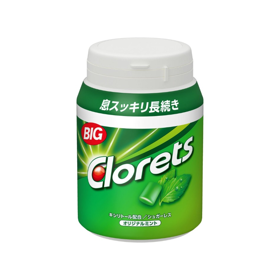 【商品の特徴】「クロレッツ」のNo.1売上フレーバー。ペパーミント風味の王道ミント味ガム。 / 「緑茶ポリフェノール」と「キシリトール」を配合。 / 「息スッキリ 長続き！」実感ガム。今年発売から34年を迎えるロングセラーブランド「クロレッツ」。 「緑茶ポリフェノール」と「キシリトール」を配合した製品で、“息スッキリする、長続きする！”とご好評頂いております。「オリジナルミント」フレーバーは、ペパーミント風味の王道ミント味で、クロレッツ内、No.1の売上を誇ります。クロレッツは、これからも「皆様のいい息」に寄り添って参ります。