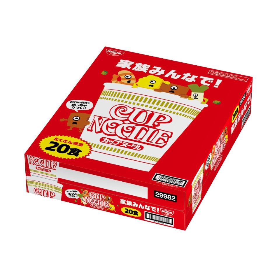 【商品の特徴】おなじみのペッパーのきいたオリジナルスープ / カップヌードルらしい、つるみのあるしなやかな麺 / 20食入り・具材は謎肉（味付豚ミンチ）、ミンチポーク、エビ、スクランブルエッグ、ねぎです。 ・ご家族やご友人とどうぞ！