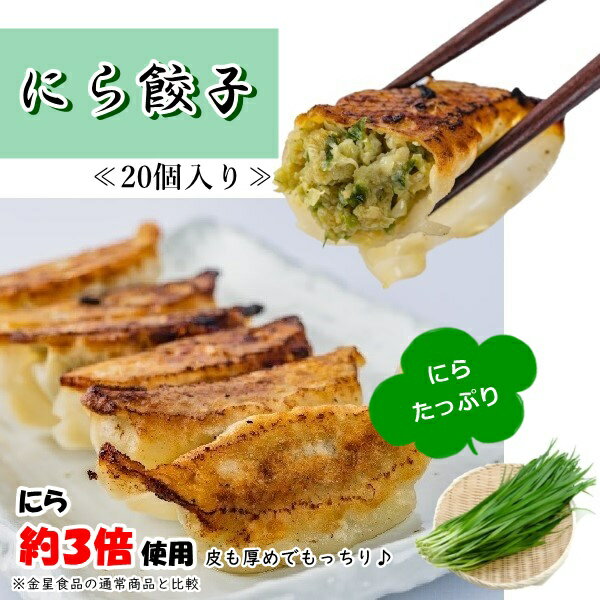 ≪冷凍≫にら餃子20個餃子ぎょうざにらニラ冷凍餃子水餃子金星餃子お取り寄せ通販中華惣菜点心餃子鍋おつまみおかずギフト群馬お取り寄せグルメ金星食品