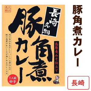 * 長崎名物 豚角煮カレー * 九州長崎ご当地レトルトカレー 島原麦みそ仕立て 角煮入りご当地カレー ご当地カレー 中辛レトルトカレー 誕生日 プレゼント 保存食 非常食 備蓄食 長期保存 ノベルティ 景品 父の日 敬老の日 母の日 お中元 御中元 お歳暮【コンビニ受取対応】