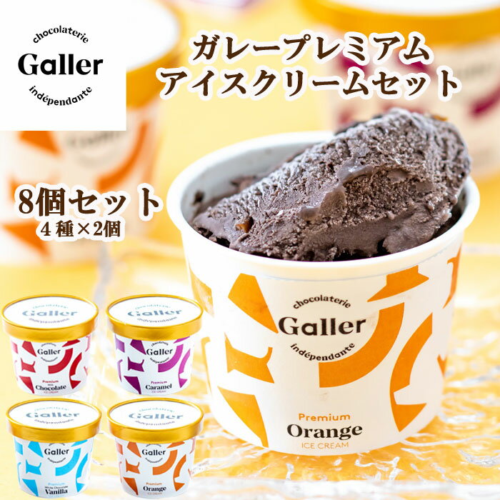 ガレーアイスギフト Galler ガレープレミアムアイスクリーム8個セット（GLN-8）濃厚アイスクリームセット ガレー監修ベルギー王室御用達 ガレーチョコアイス アイス詰合せ Gallerアイス お中元 お歳暮